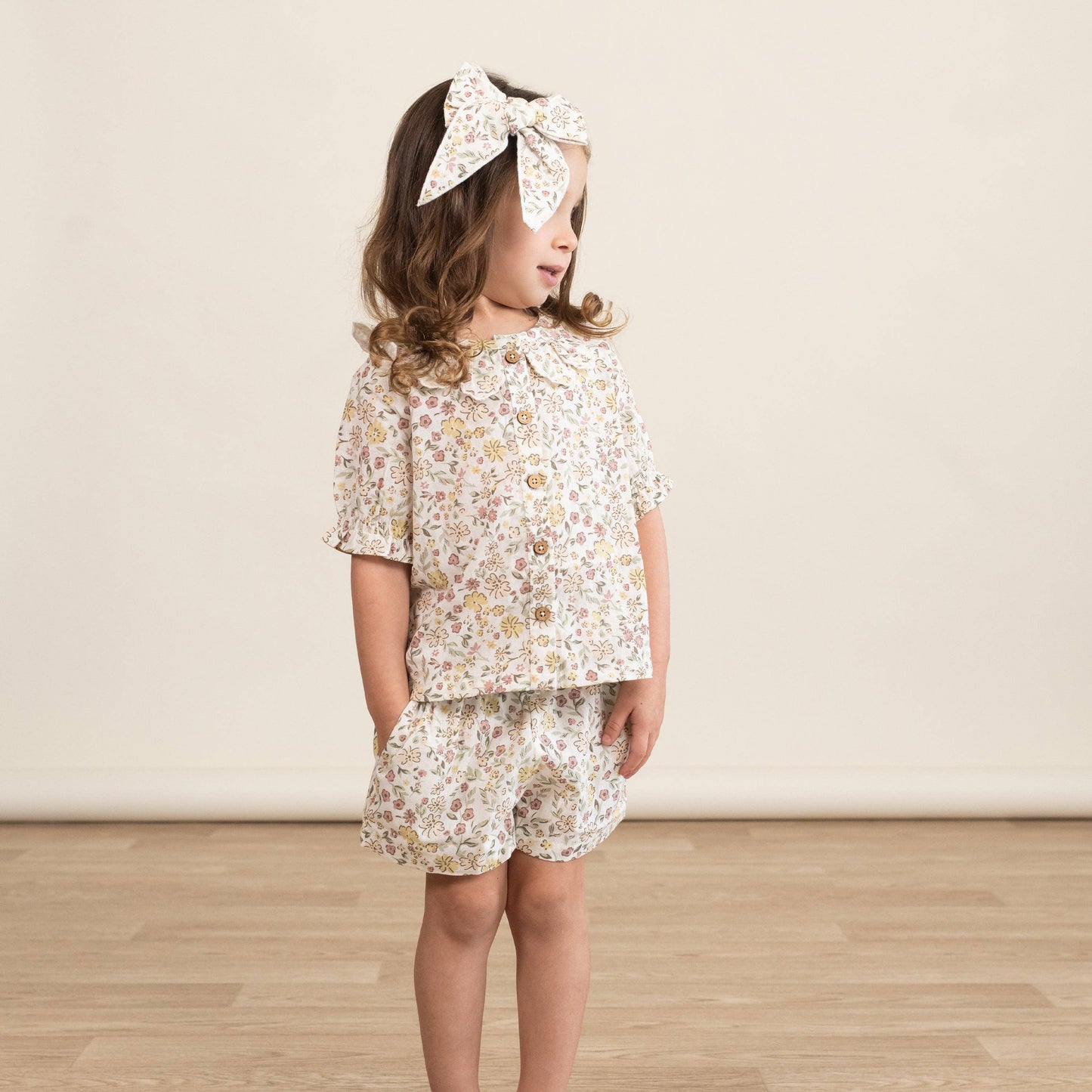 Organic Hair Bow Clip - Wild Meadow