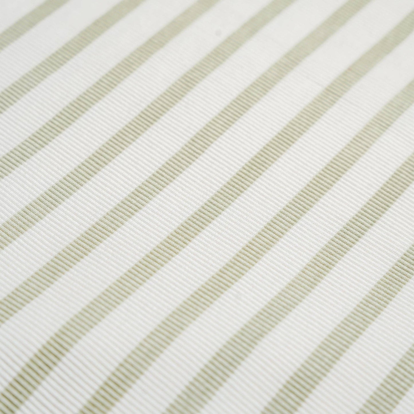 Organic Kimono Knotted Sleep Gown - Sage Stripes