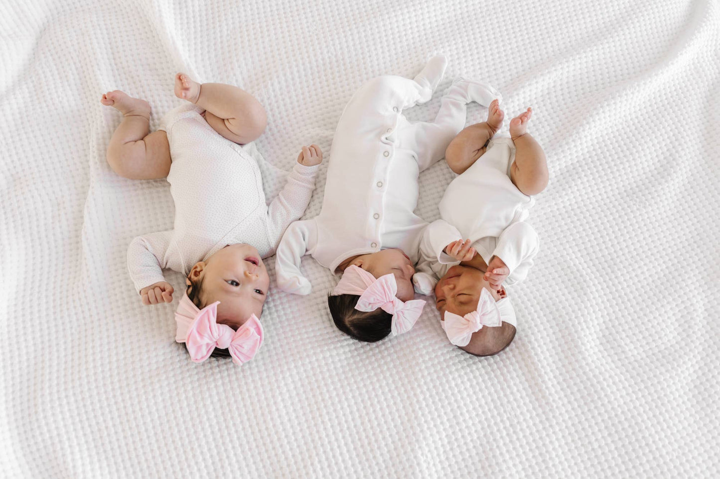 Baby Bling Itty Bitty Bow- Ivory