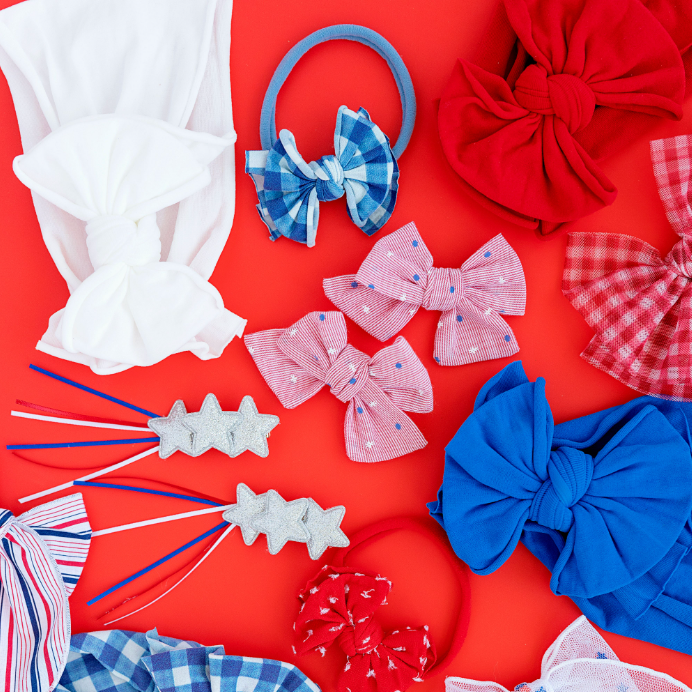 Baby Bling Bow-Cherry Red