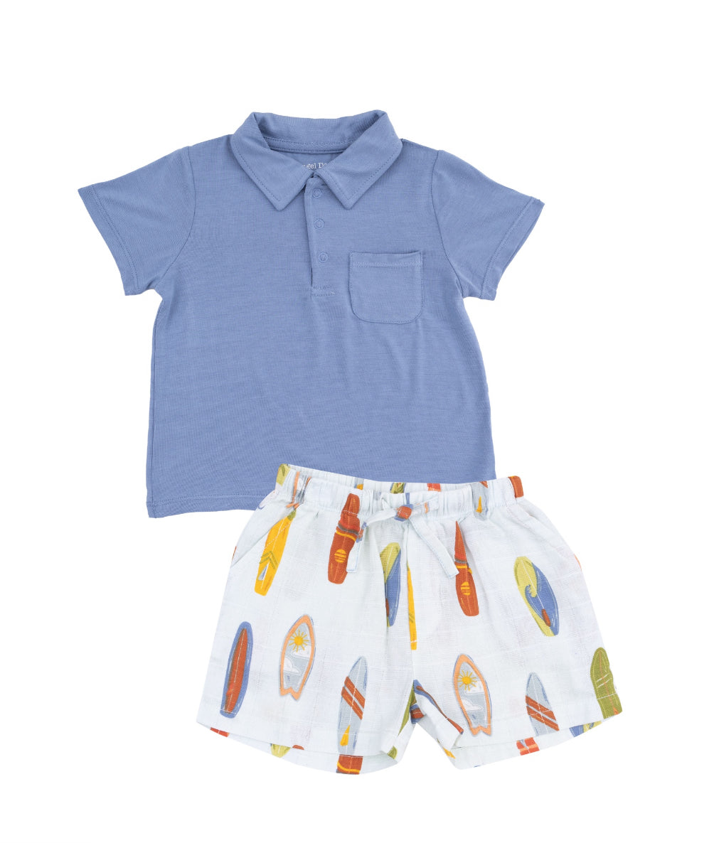 Surfboard Polo & Muslin Short