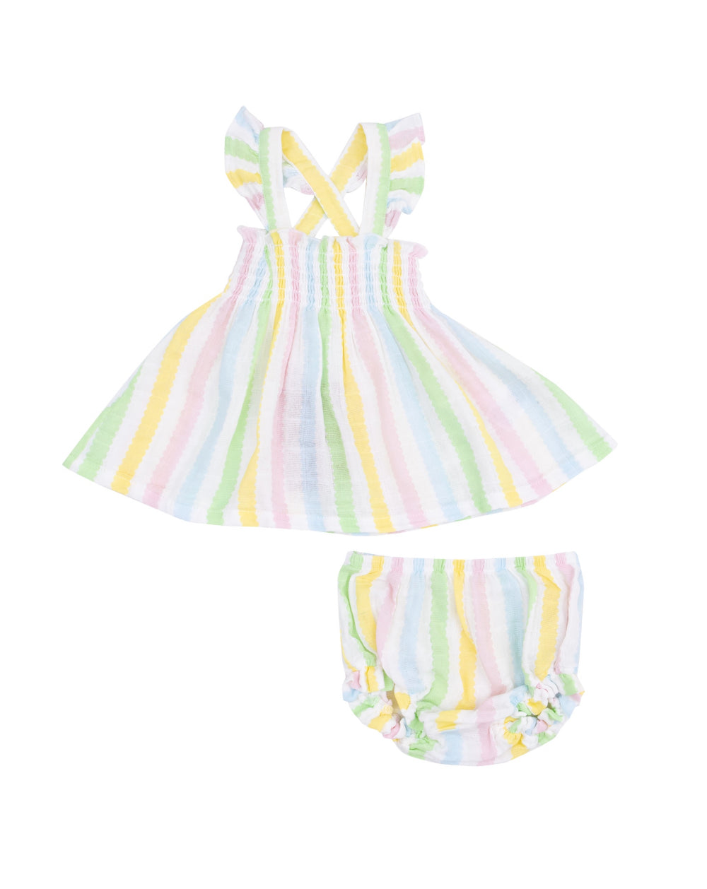 Ric Rac Stripe Smocked Top & Diaper Cover