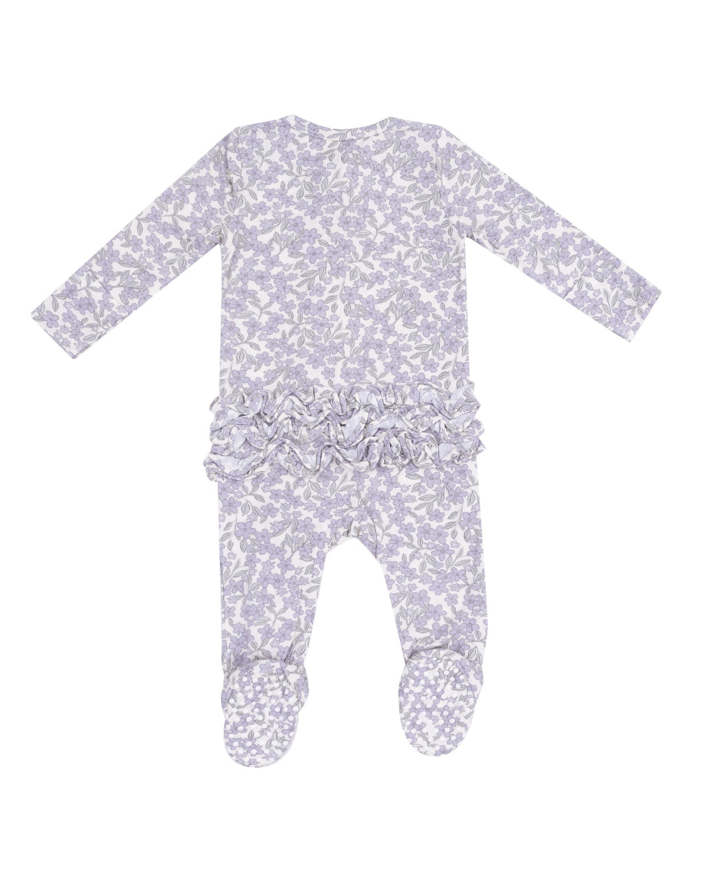 Forget Me Not Floral 2 Way Zipper Footie