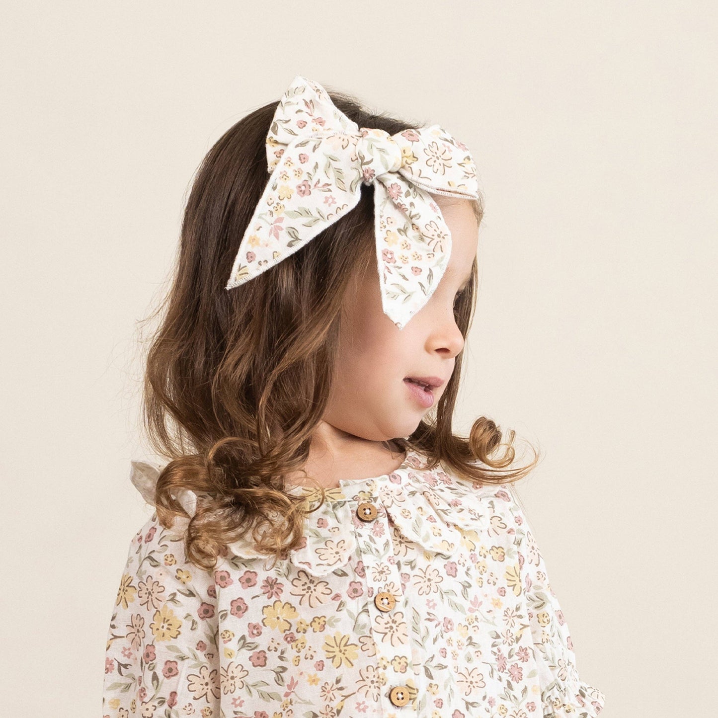 Organic Hair Bow Clip - Wild Meadow