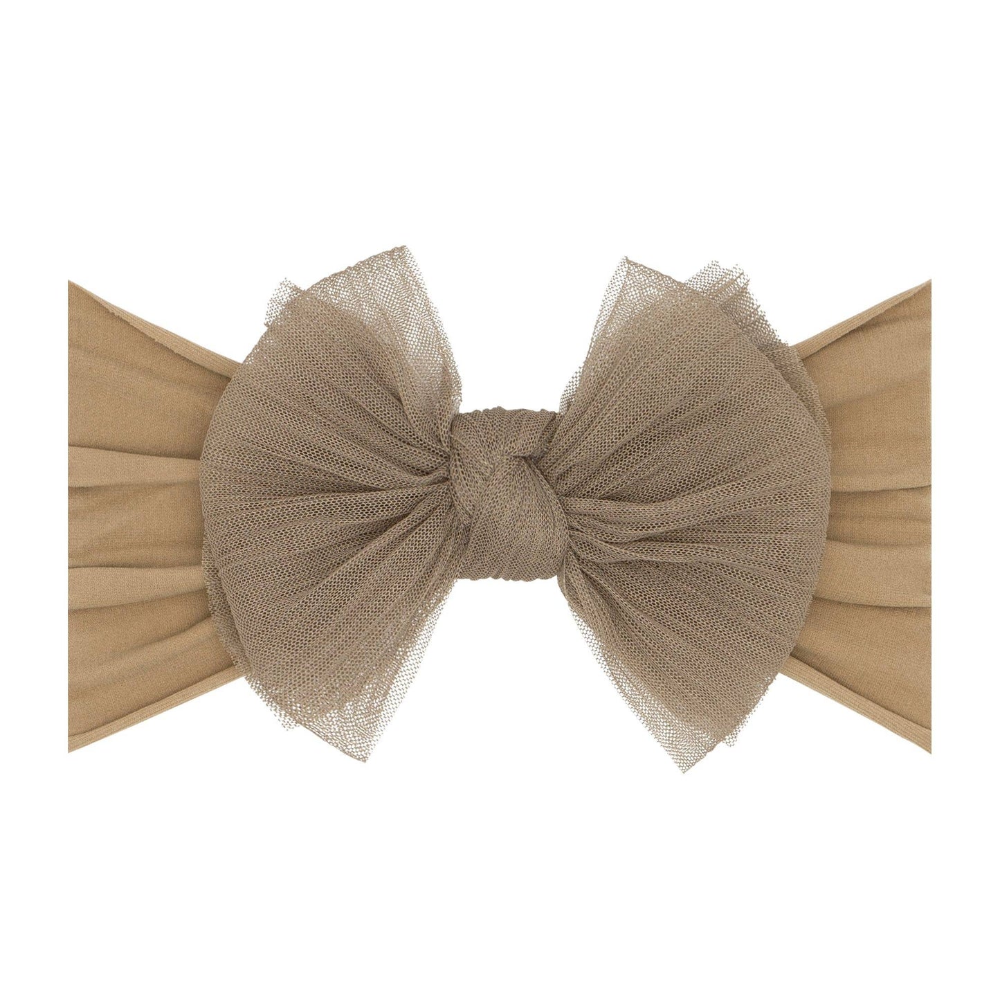 Baby Bling® Tulle FAB® soft nylon headband with tulle bow