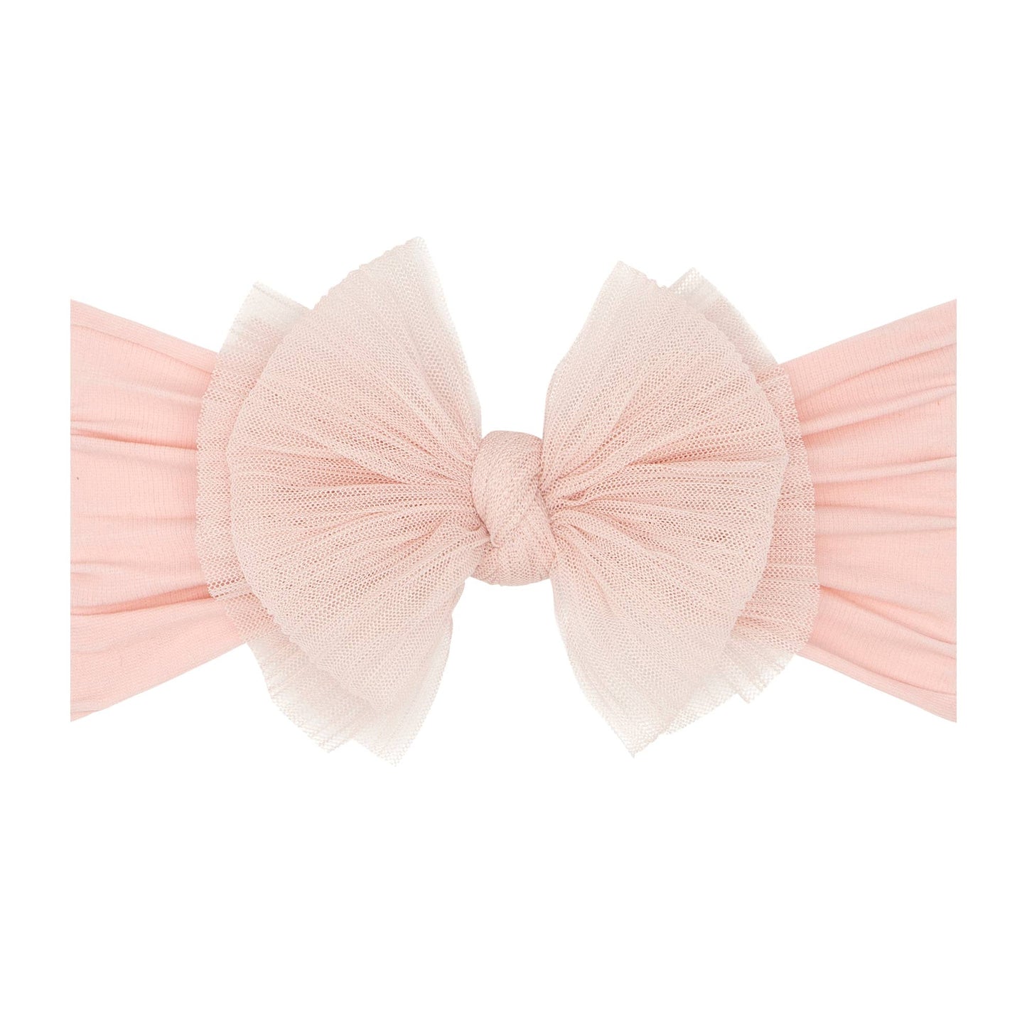 Baby Bling® Tulle FAB® soft nylon headband with tulle bow