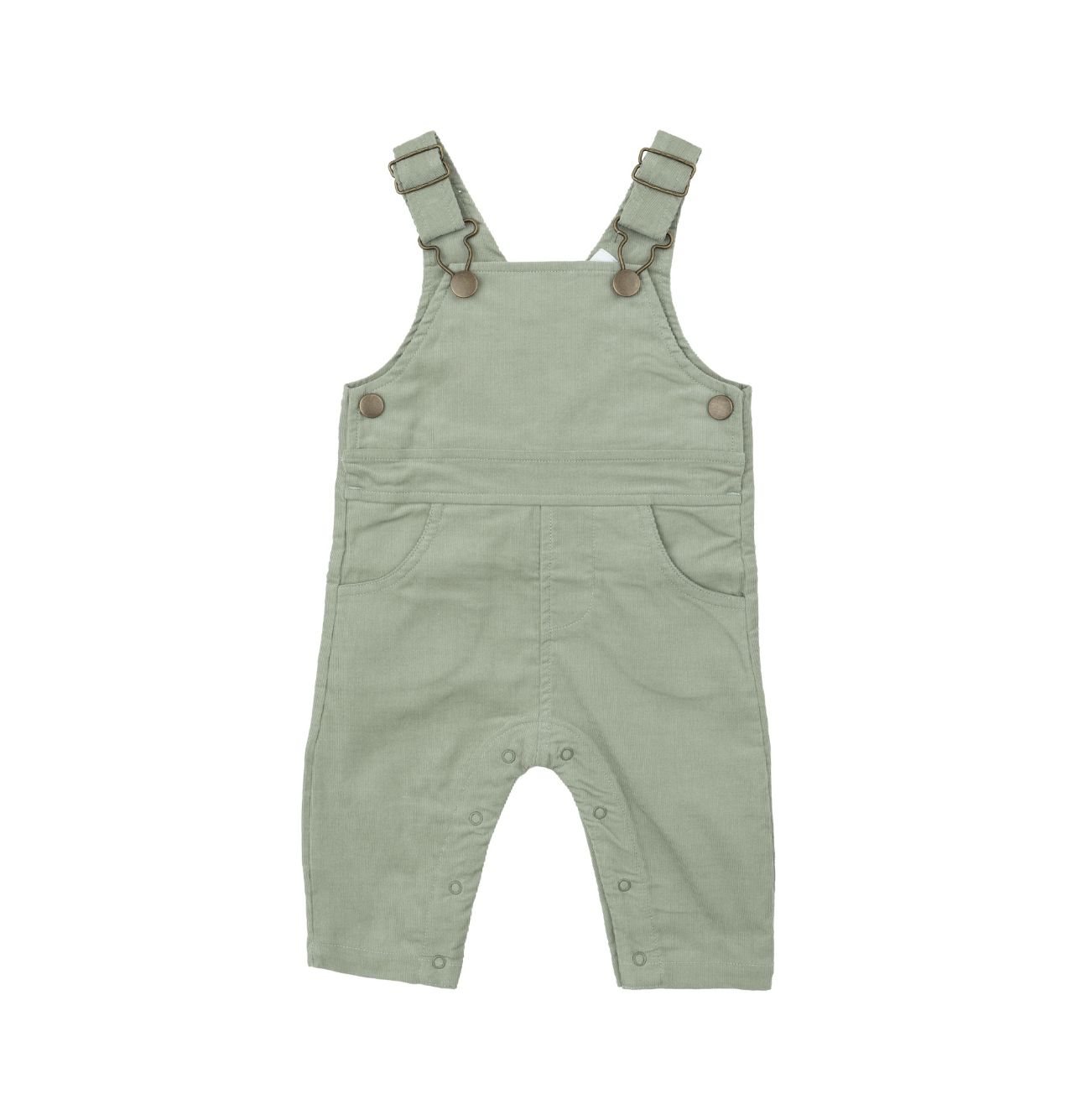 Cord Sage Overalls