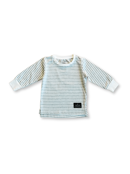 Long Sleeve Tee - Gray Stripe