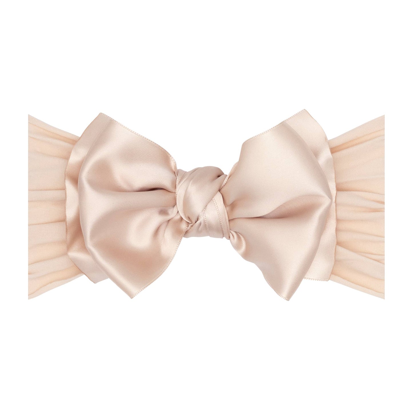 Baby Bling® Satin FAB® soft nylon headband with satin bow